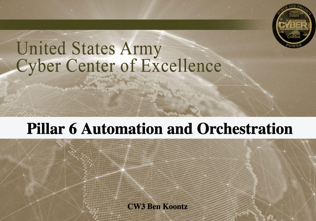Pillar 6 Automation and Orchestration
